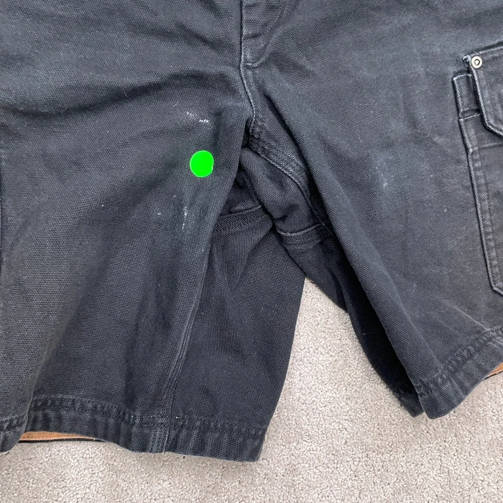 Duluth Cargo Shorts Men 40 ACT 37W Black Workwear Chore Utility Cotton‎ Canvas